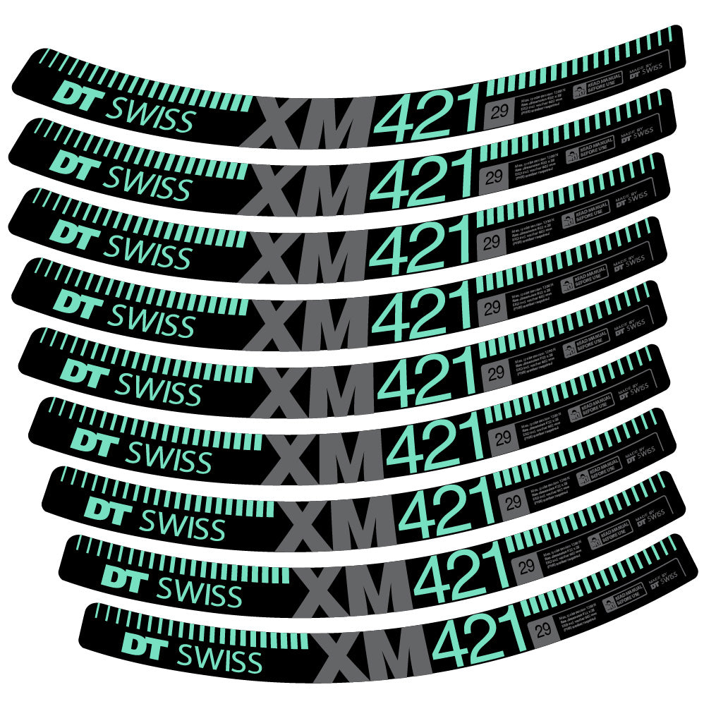Aufkleber DT Swiss XM421, MTB-Rad 29, Fahrradaufkleber Vinyl
