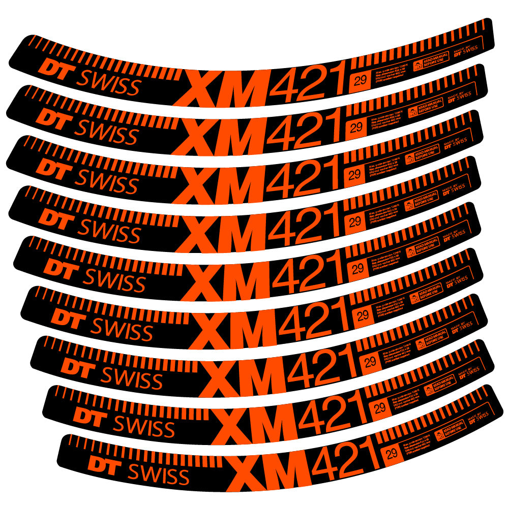 Aufkleber DT Swiss XM421, MTB-Rad 29, Fahrradaufkleber Vinyl