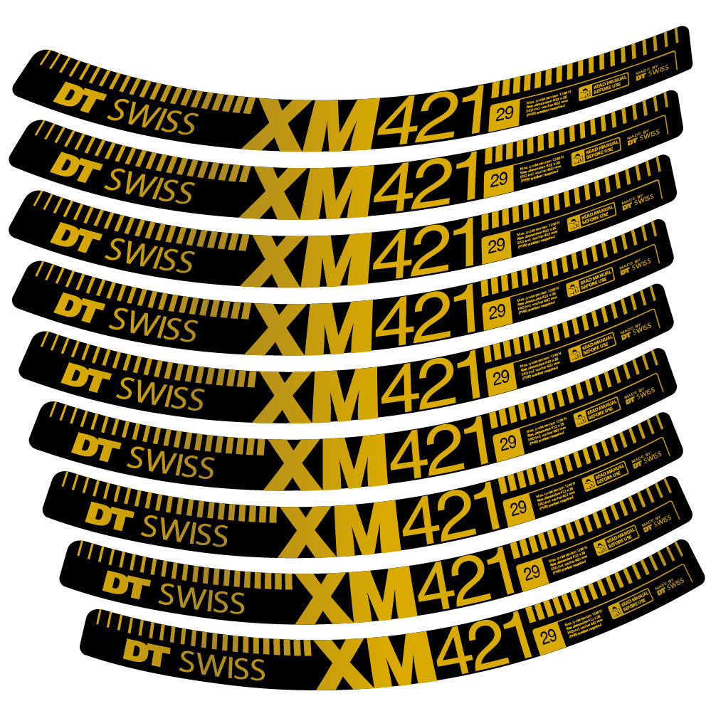 Aufkleber DT Swiss XM421, MTB-Rad 29, Fahrradaufkleber Vinyl