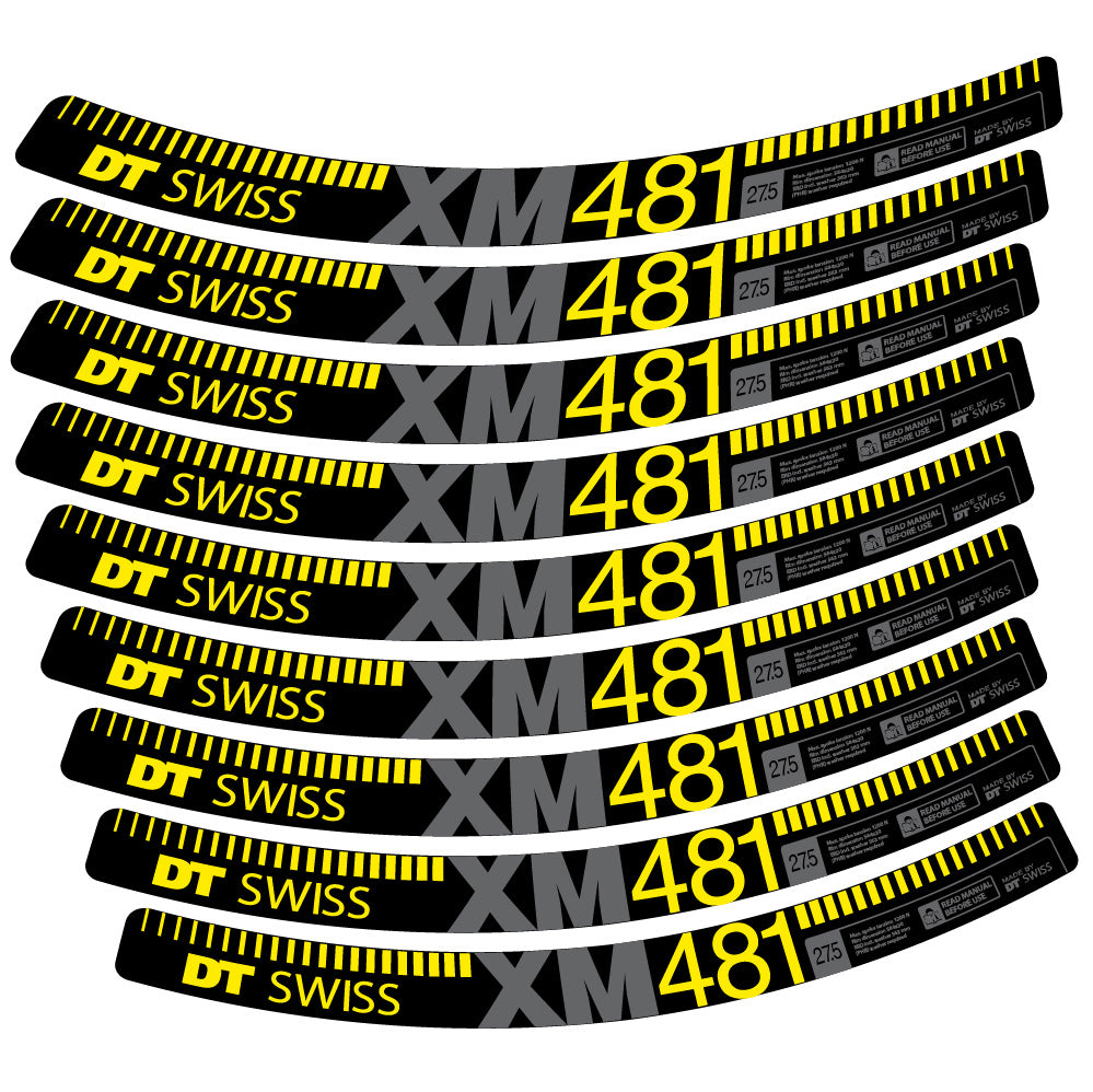 Aufkleber DT Swiss XM481, MTB-Rad 29, Fahrradaufkleber Vinyl