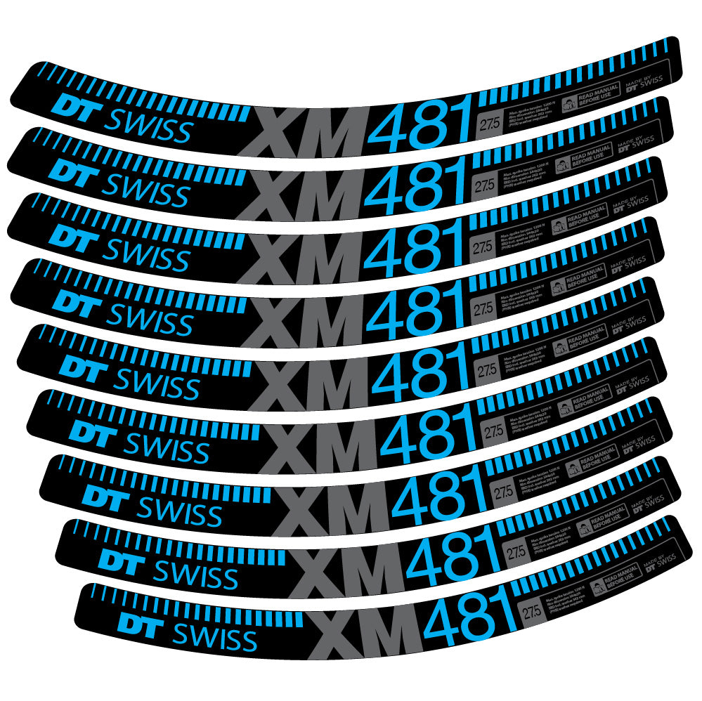 Aufkleber DT Swiss XM481, MTB-Rad 29, Fahrradaufkleber Vinyl