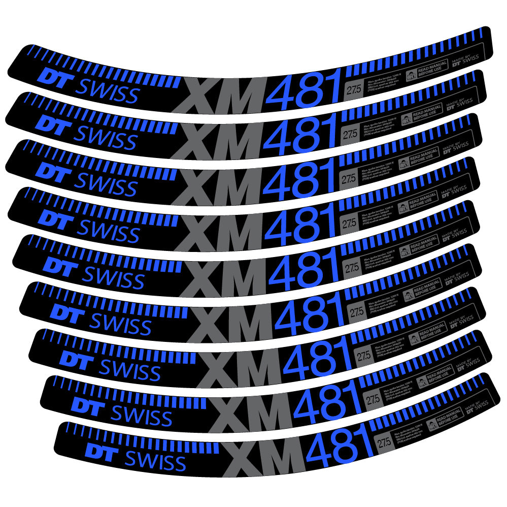 Aufkleber DT Swiss XM481, MTB-Rad 29, Fahrradaufkleber Vinyl