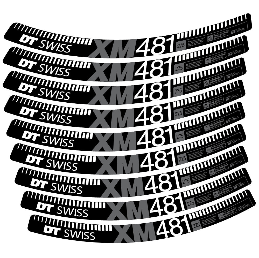 Aufkleber DT Swiss XM481, MTB-Rad 29, Fahrradaufkleber Vinyl