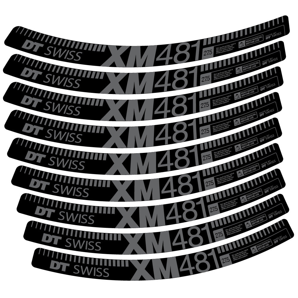 Aufkleber DT Swiss XM481, MTB-Rad 29, Fahrradaufkleber Vinyl