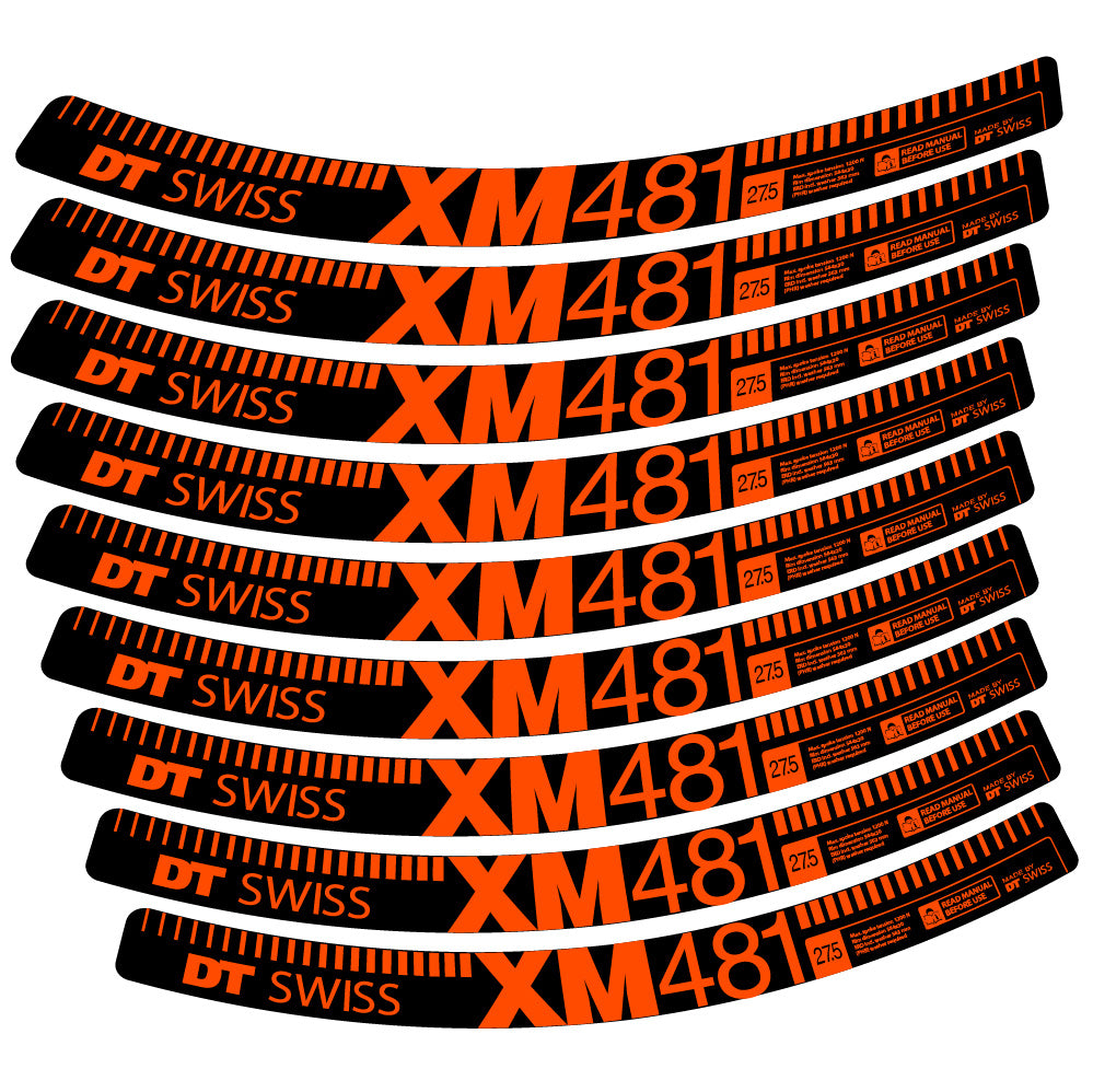 Aufkleber DT Swiss XM481, MTB-Rad 29, Fahrradaufkleber Vinyl