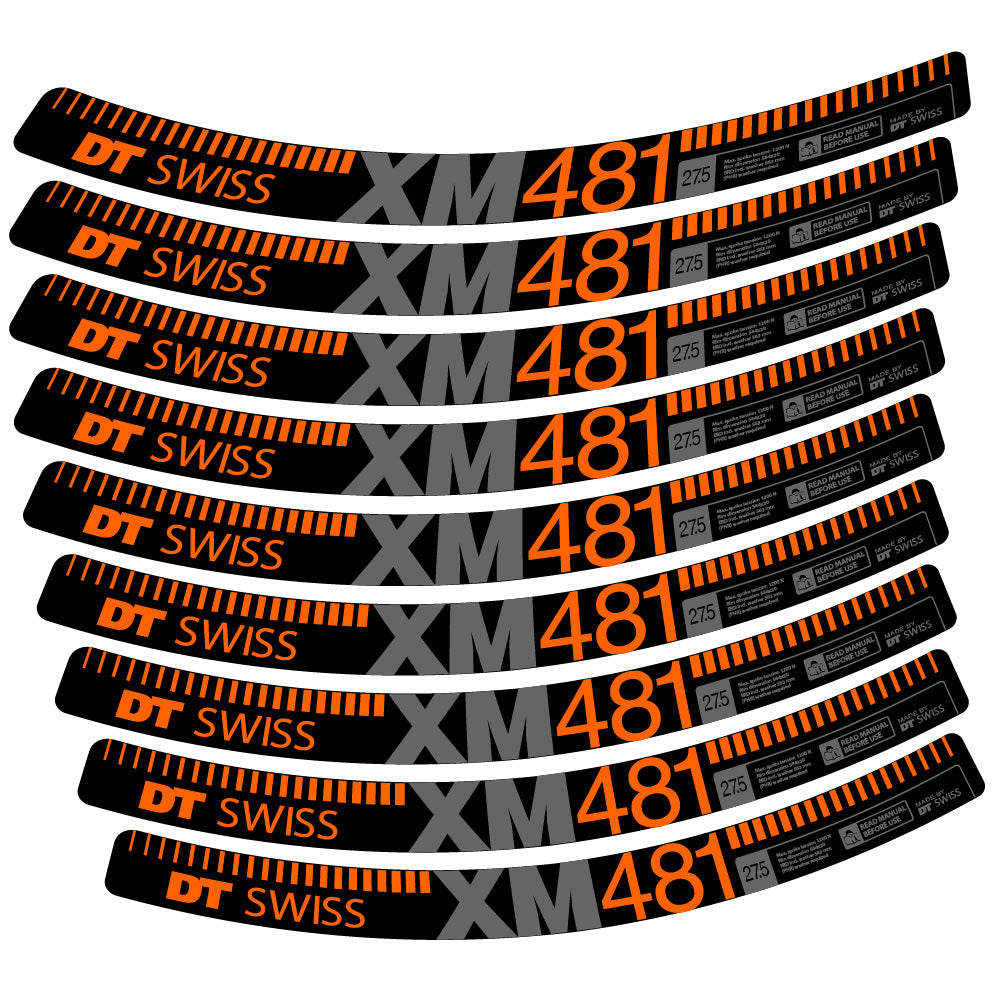 Aufkleber DT Swiss XM481, MTB-Rad 29, Fahrradaufkleber Vinyl