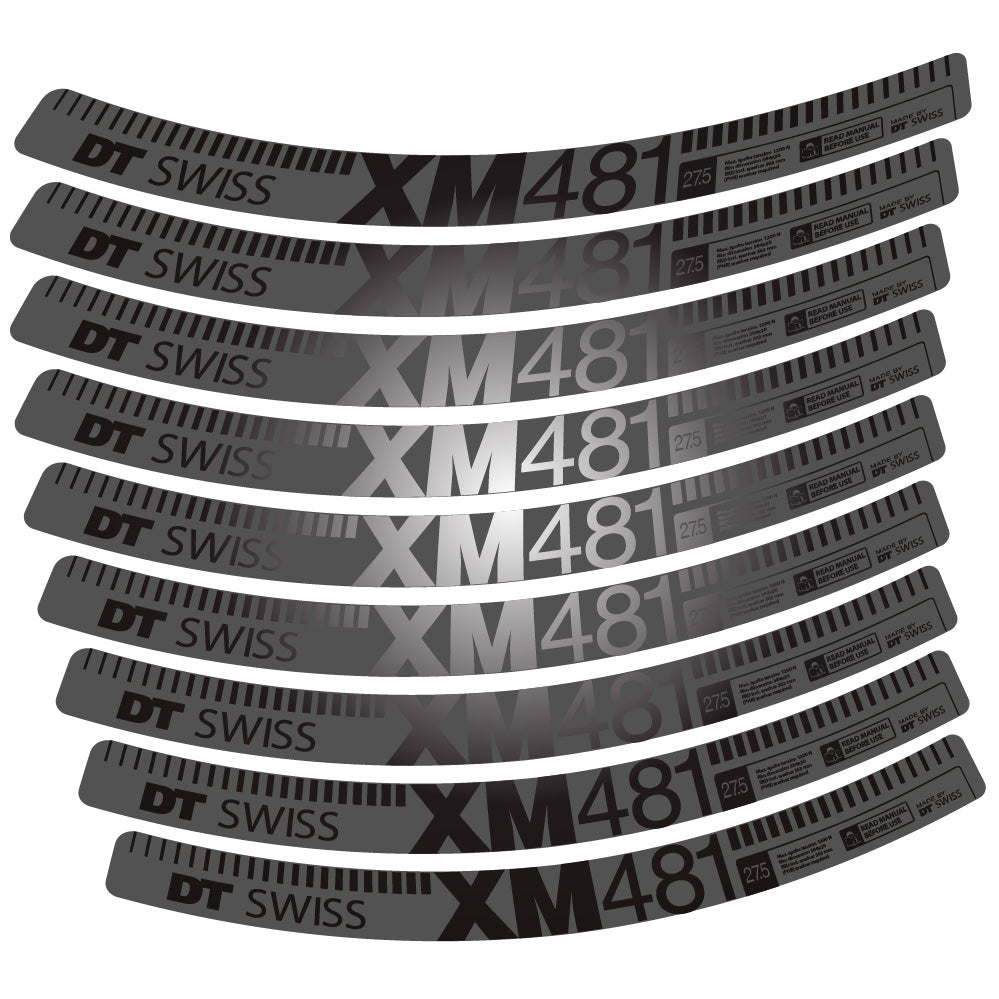 Aufkleber DT Swiss XM481, MTB-Rad 29, Fahrradaufkleber Vinyl