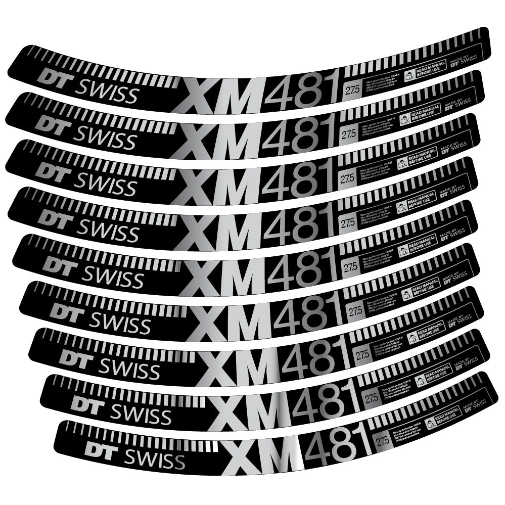 Aufkleber DT Swiss XM481, MTB-Rad 29, Fahrradaufkleber Vinyl