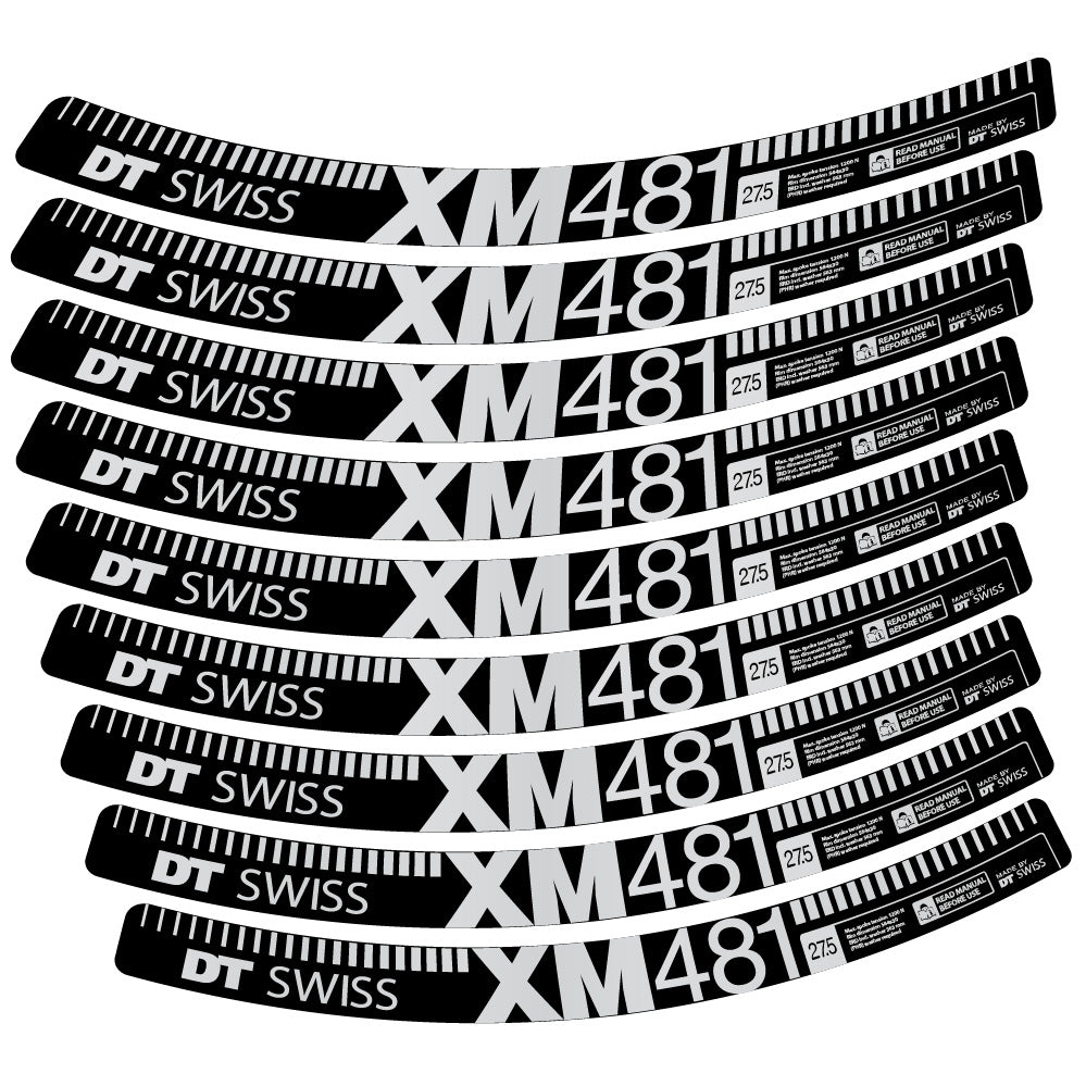 Aufkleber DT Swiss XM481, MTB-Rad 29, Fahrradaufkleber Vinyl