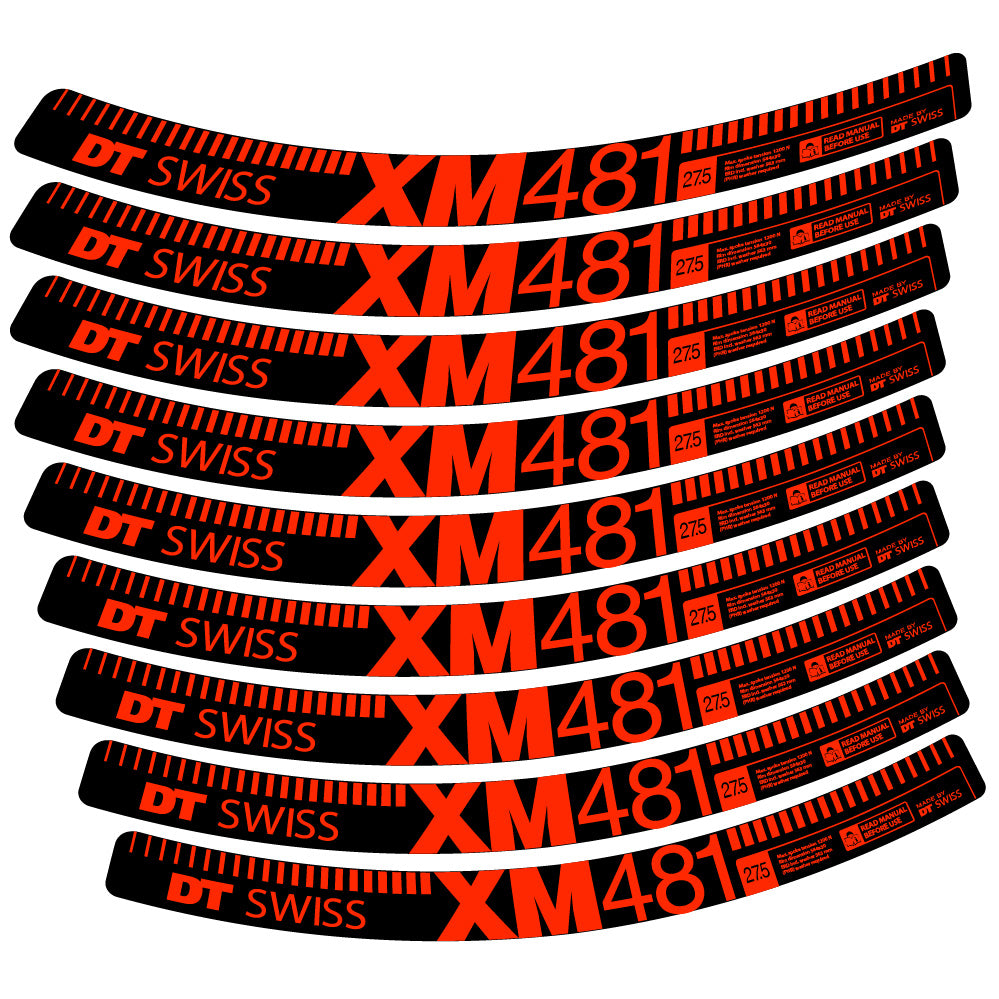 Aufkleber DT Swiss XM481, MTB-Rad 29, Fahrradaufkleber Vinyl