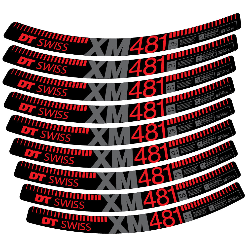 Aufkleber DT Swiss XM481, MTB-Rad 29, Fahrradaufkleber Vinyl