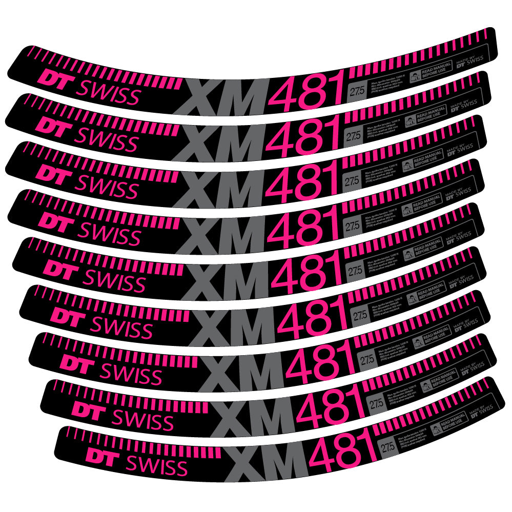 Aufkleber DT Swiss XM481, MTB-Rad 29, Fahrradaufkleber Vinyl