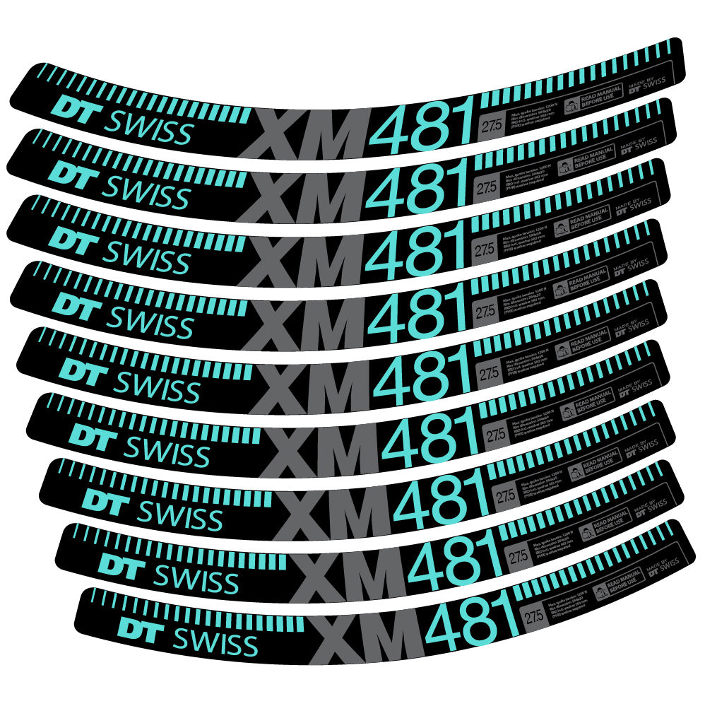 Aufkleber DT Swiss XM481, MTB-Rad 29, Fahrradaufkleber Vinyl