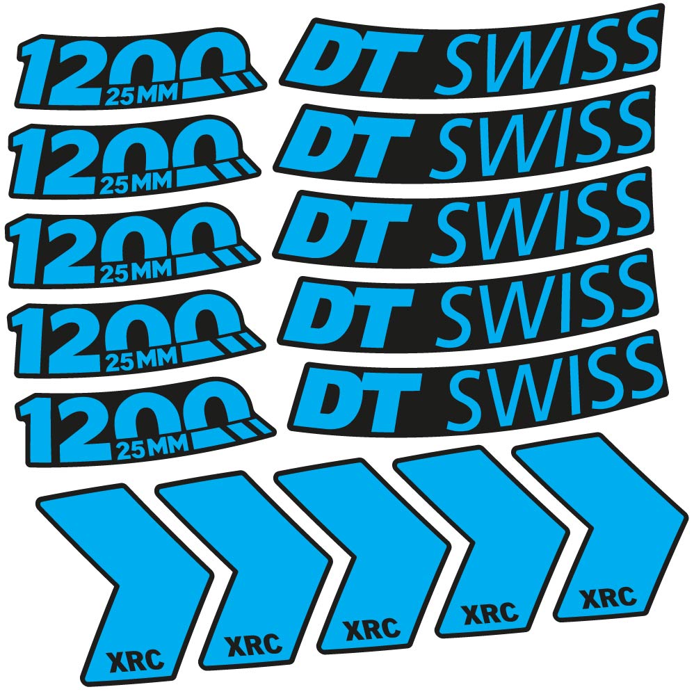 Decal DT Swiss XRC 1200 25mm, MTB Wheel 29, bike sticker vinyl