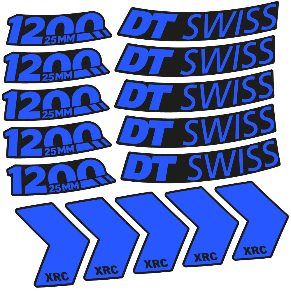 Decal DT Swiss XRC 1200 25mm, MTB Wheel 29, bike sticker vinyl