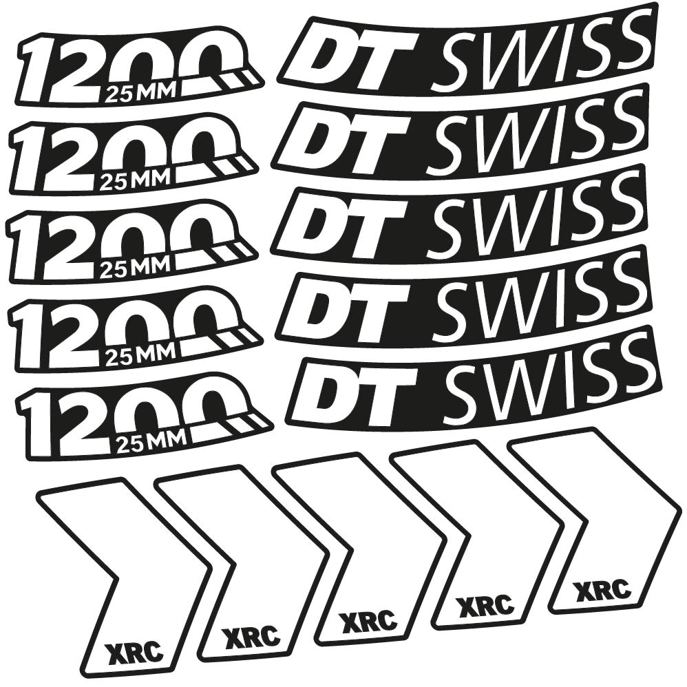 Decal DT Swiss XRC 1200 25mm, MTB Wheel 29, bike sticker vinyl