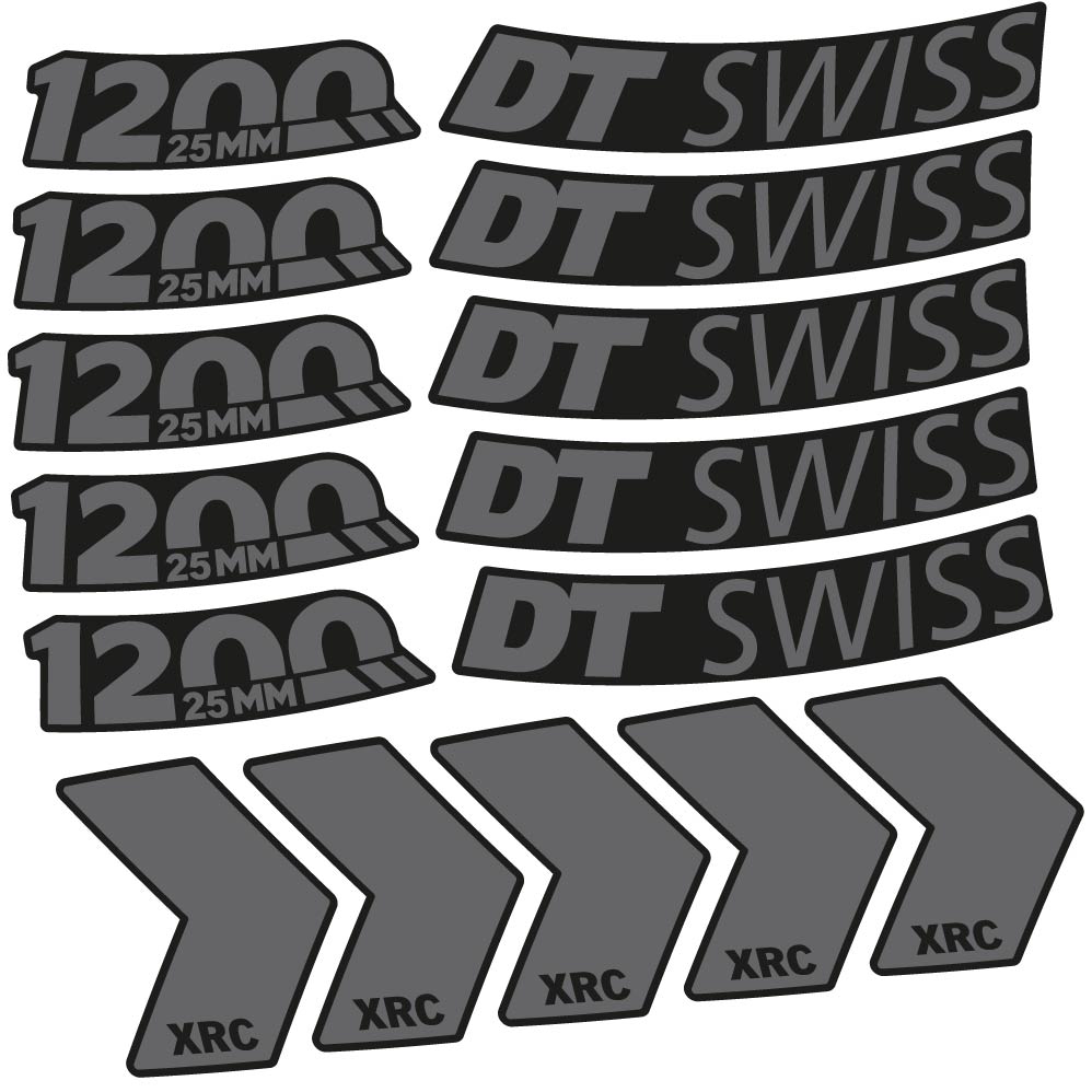 Decal DT Swiss XRC 1200 25mm, MTB Wheel 29, bike sticker vinyl