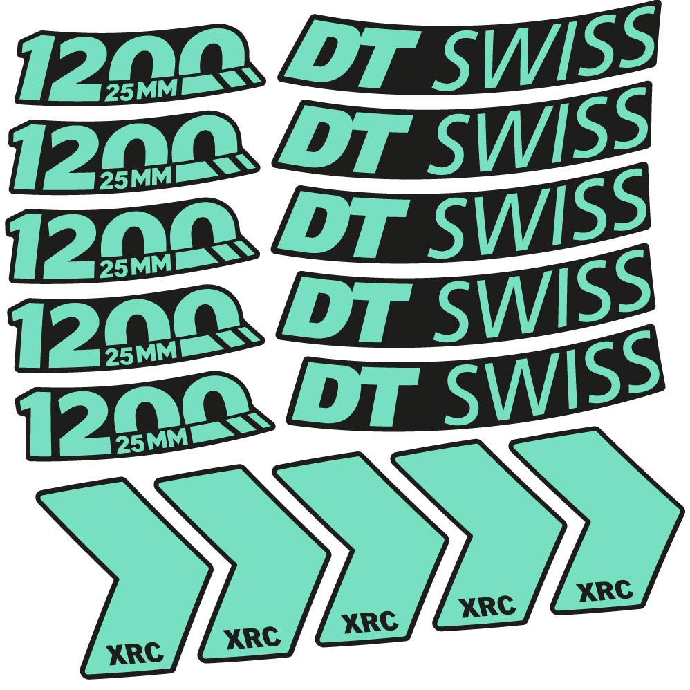 Decal DT Swiss XRC 1200 25mm, MTB Wheel 29, bike sticker vinyl