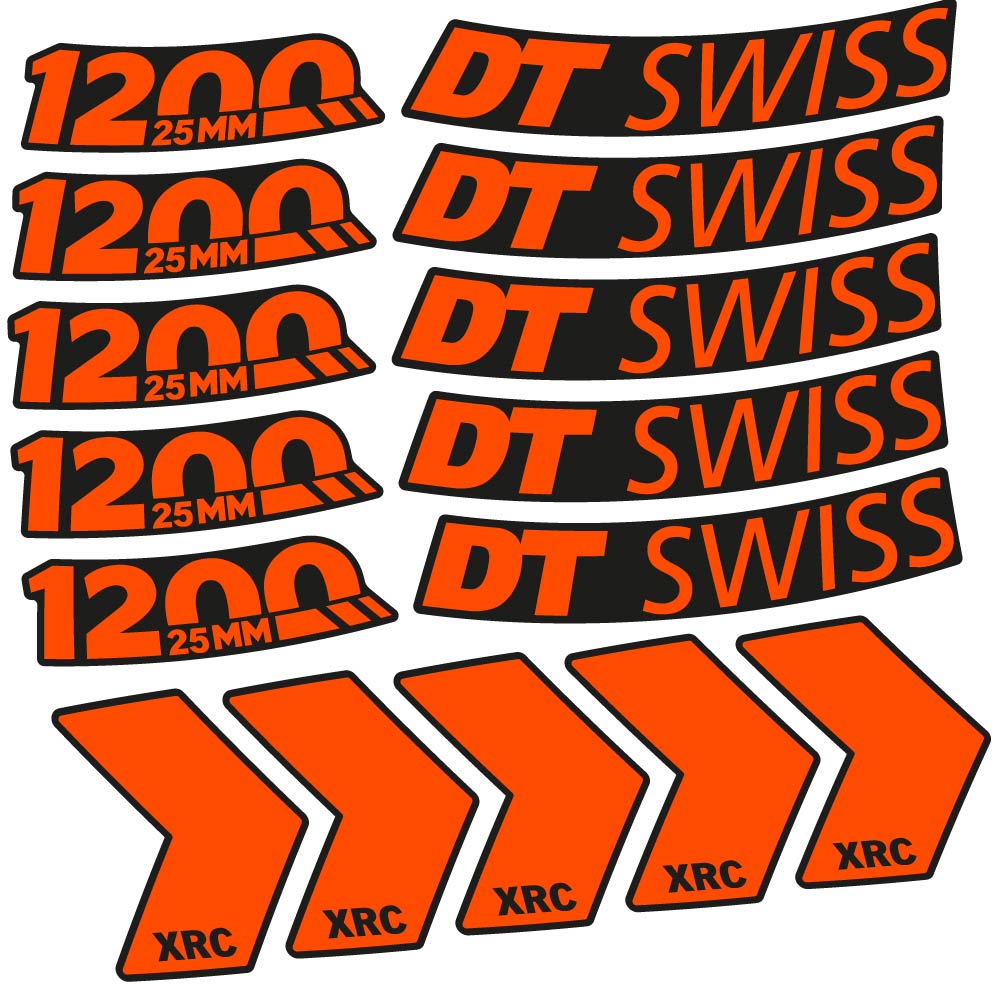 Decal DT Swiss XRC 1200 25mm, MTB Wheel 29, bike sticker vinyl