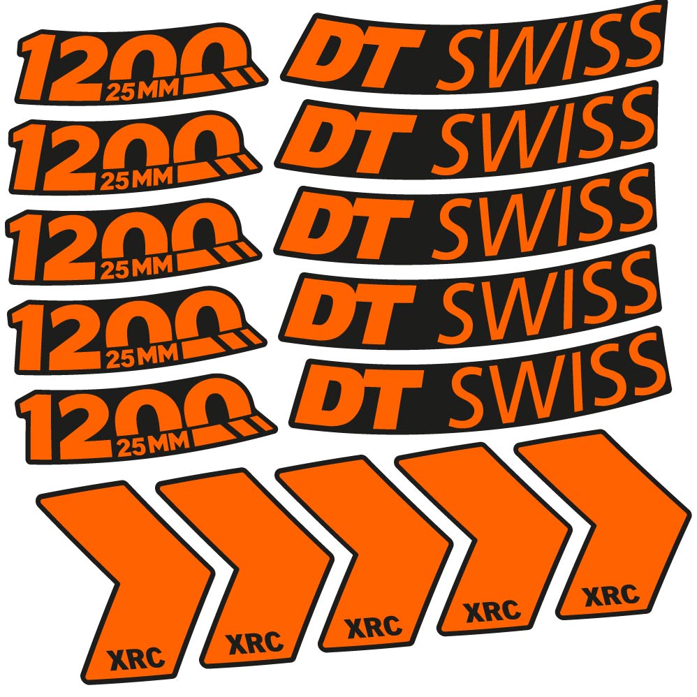 Decal DT Swiss XRC 1200 25mm, MTB Wheel 29, bike sticker vinyl