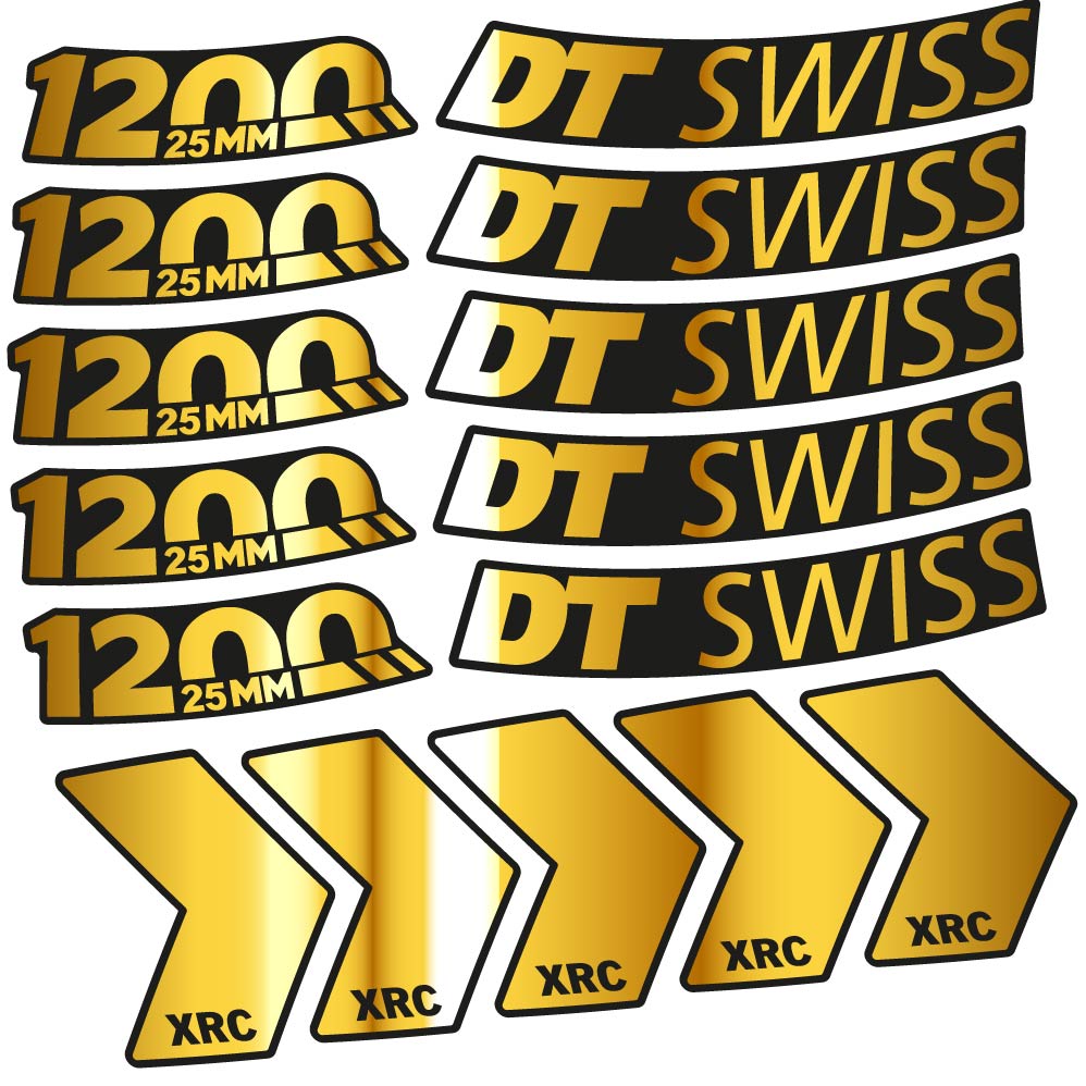 Decal DT Swiss XRC 1200 25mm, MTB Wheel 29, bike sticker vinyl