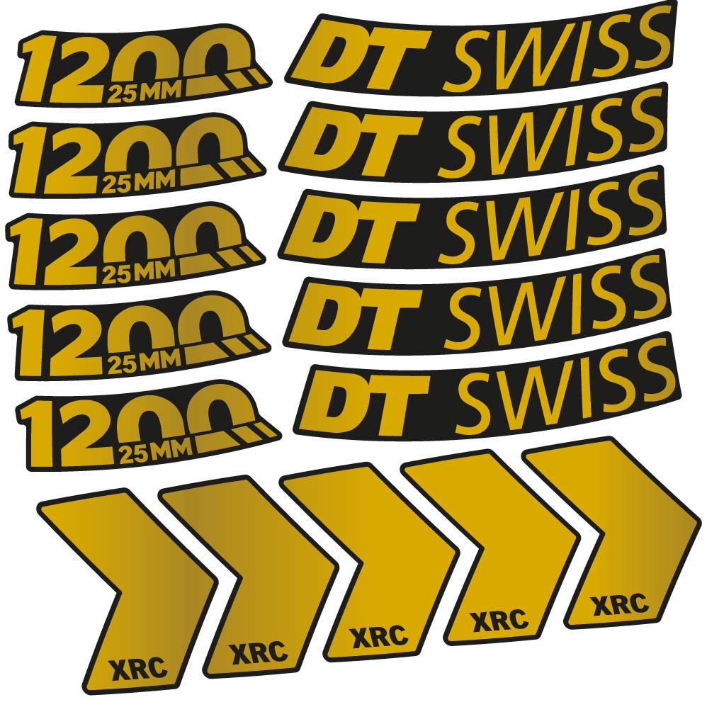 Decal DT Swiss XRC 1200 25mm, MTB Wheel 29, bike sticker vinyl