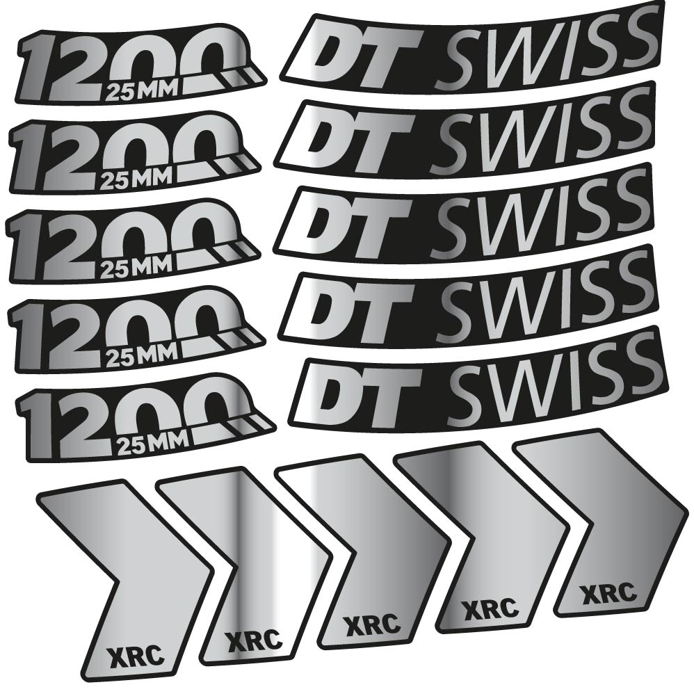 Decal DT Swiss XRC 1200 25mm, MTB Wheel 29, bike sticker vinyl