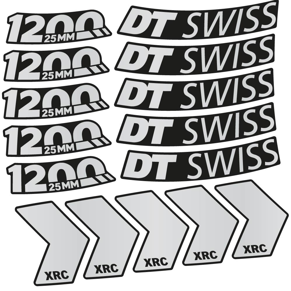 Decal DT Swiss XRC 1200 25mm, MTB Wheel 29, bike sticker vinyl