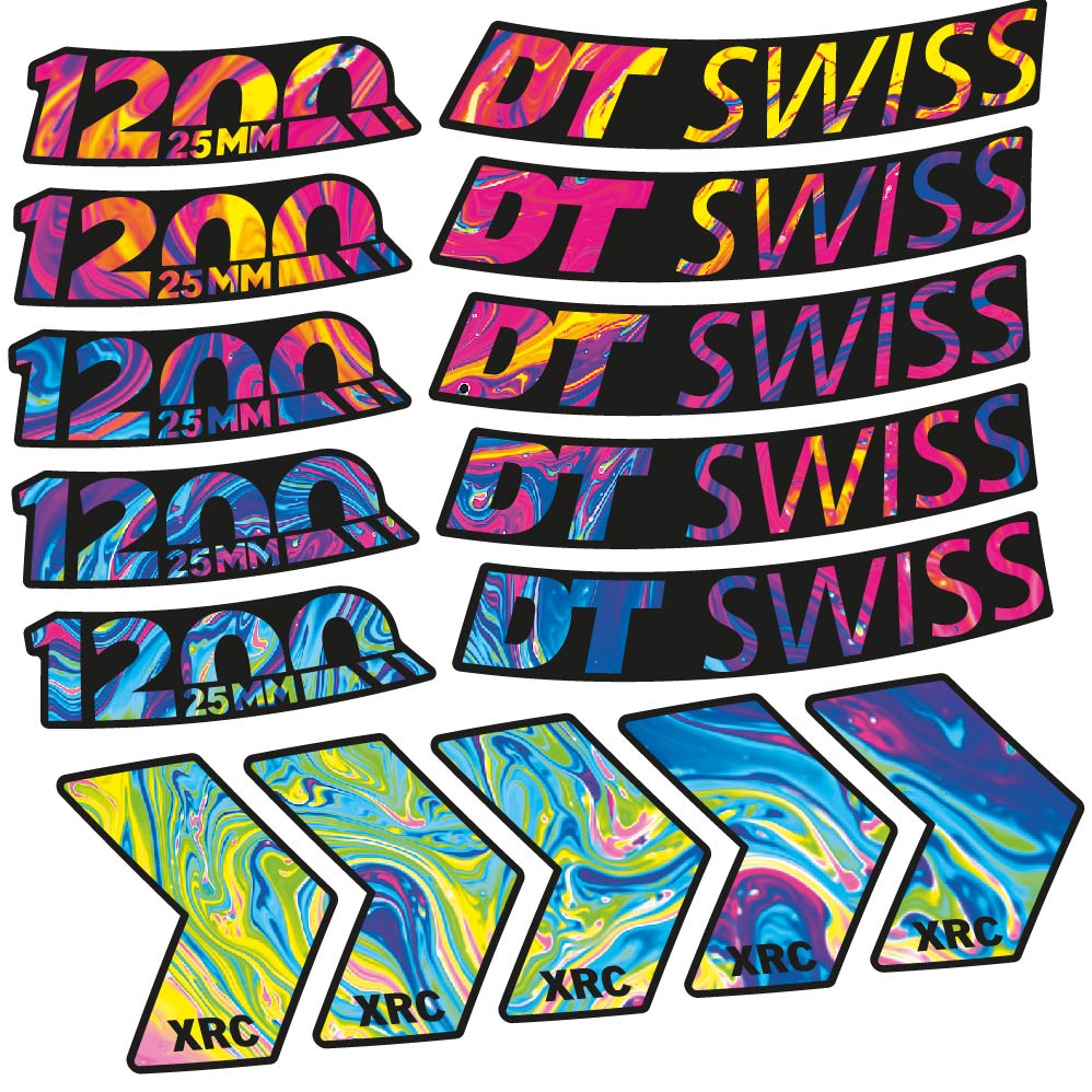 Decal DT Swiss XRC 1200 25mm, MTB Wheel 29, bike sticker vinyl