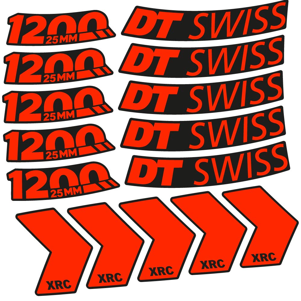 Decal DT Swiss XRC 1200 25mm, MTB Wheel 29, bike sticker vinyl