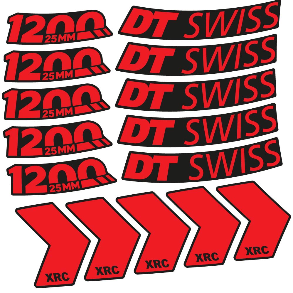 Decal DT Swiss XRC 1200 25mm, MTB Wheel 29, bike sticker vinyl