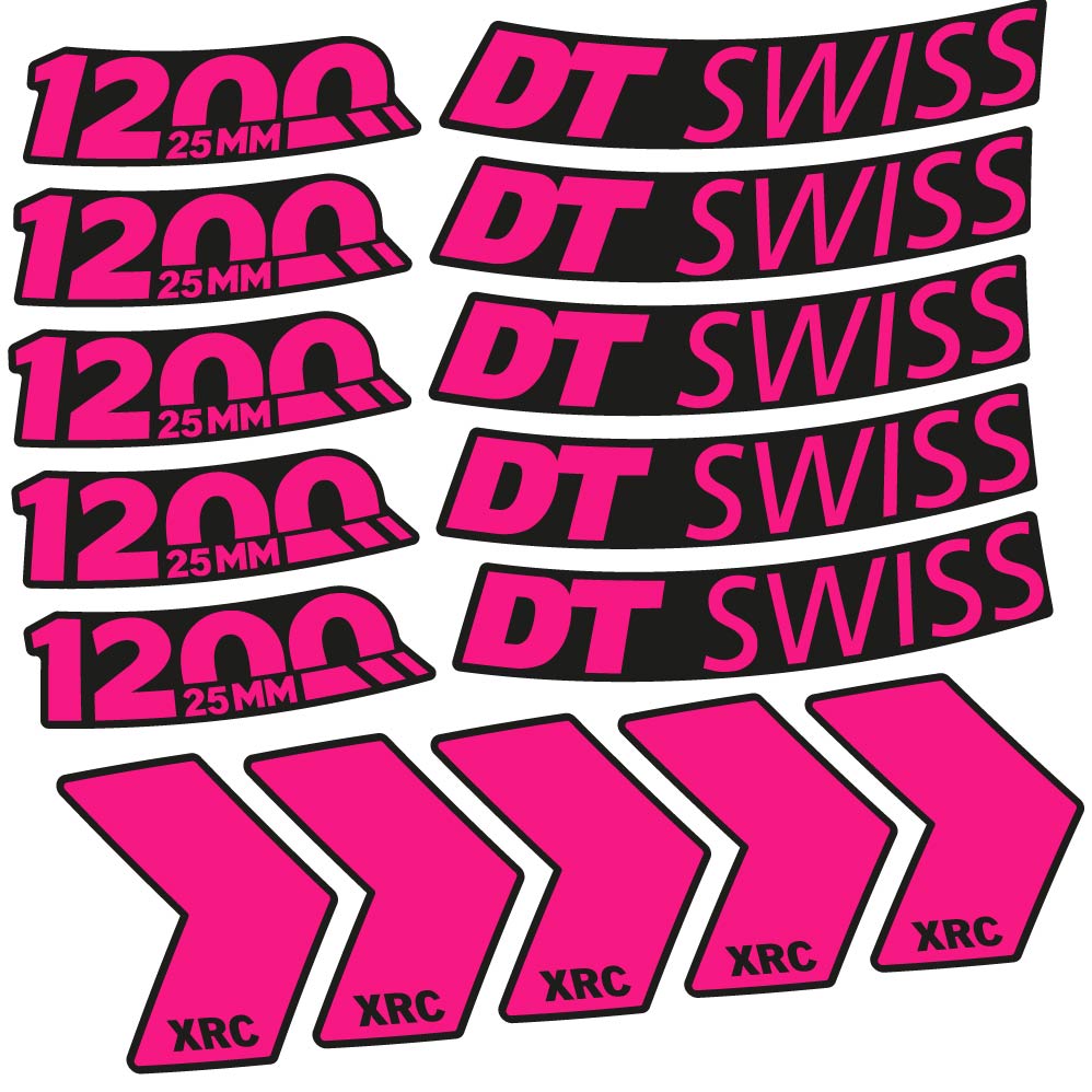 Decal DT Swiss XRC 1200 25mm, MTB Wheel 29, bike sticker vinyl