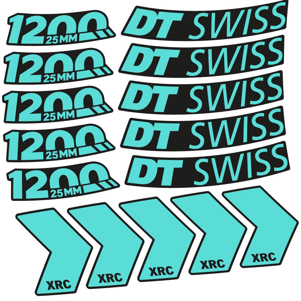 Decal DT Swiss XRC 1200 25mm, MTB Wheel 29, bike sticker vinyl