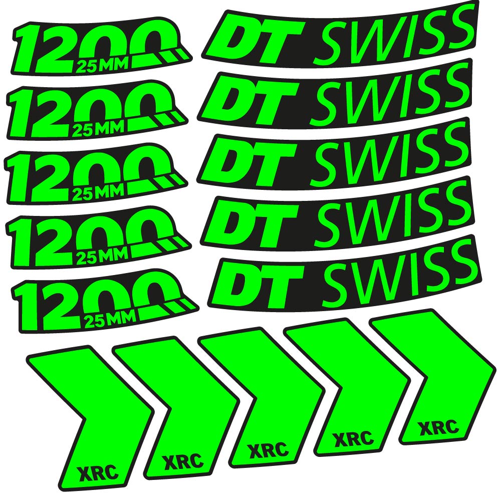 Decal DT Swiss XRC 1200 25mm, MTB Wheel 29, bike sticker vinyl