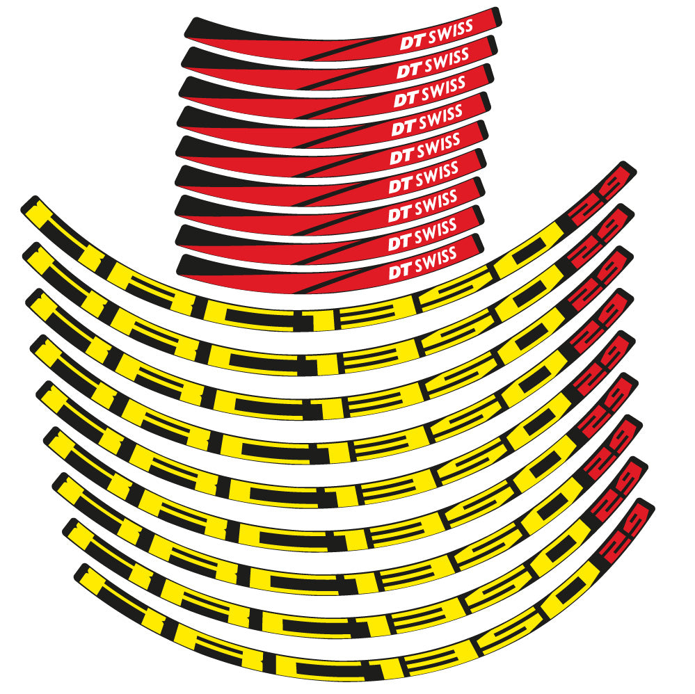 Aufkleber DT Swiss XCR 1350, MTB-Rad 29, Fahrradaufkleber Vinyl