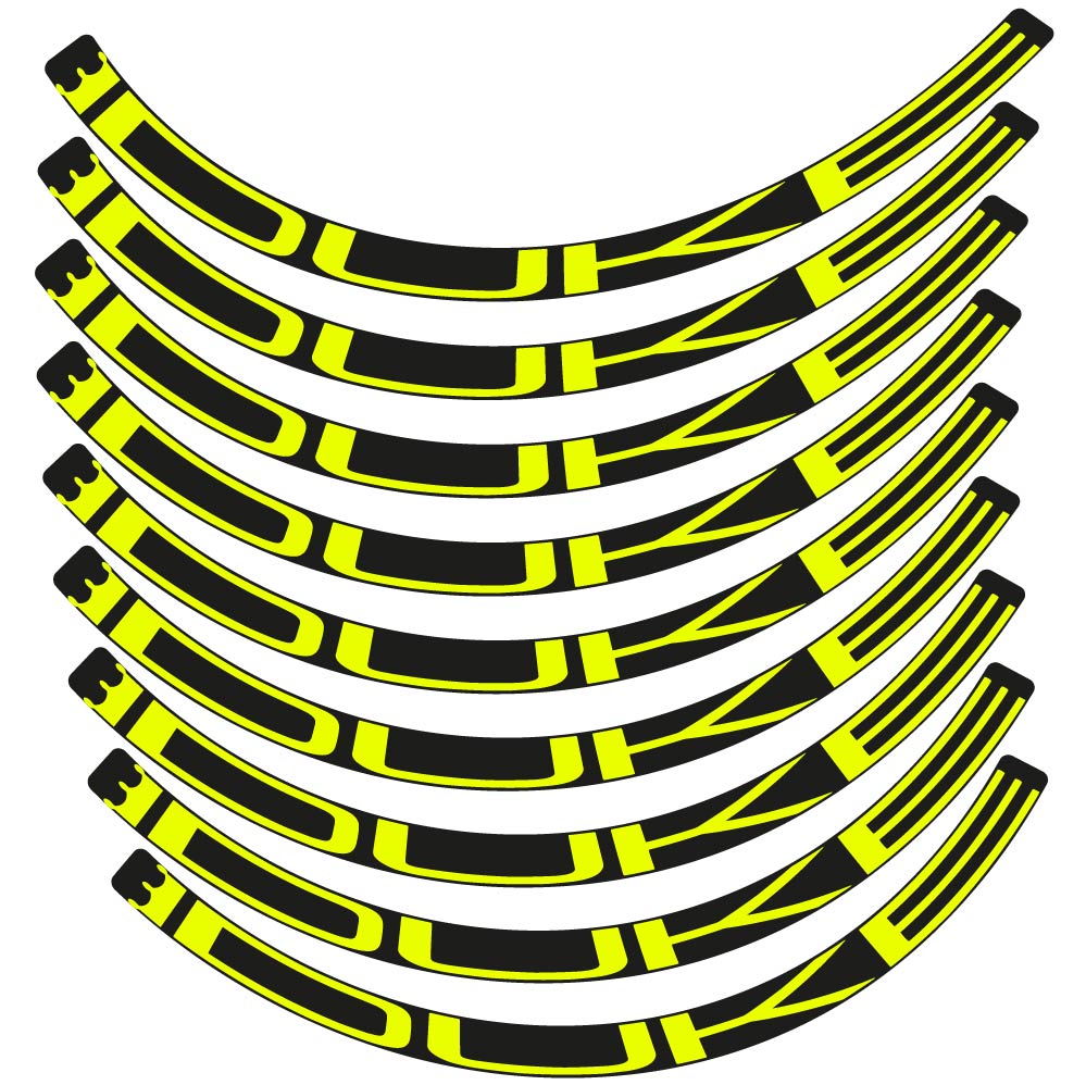 Decal Duke, MTB Wheel 29, bike sticker vinyl