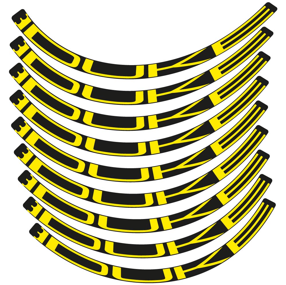 Decal Duke, MTB Wheel 29, bike sticker vinyl