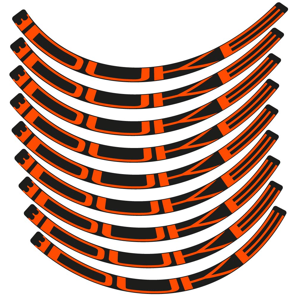 Decal Duke, MTB Wheel 29, bike sticker vinyl