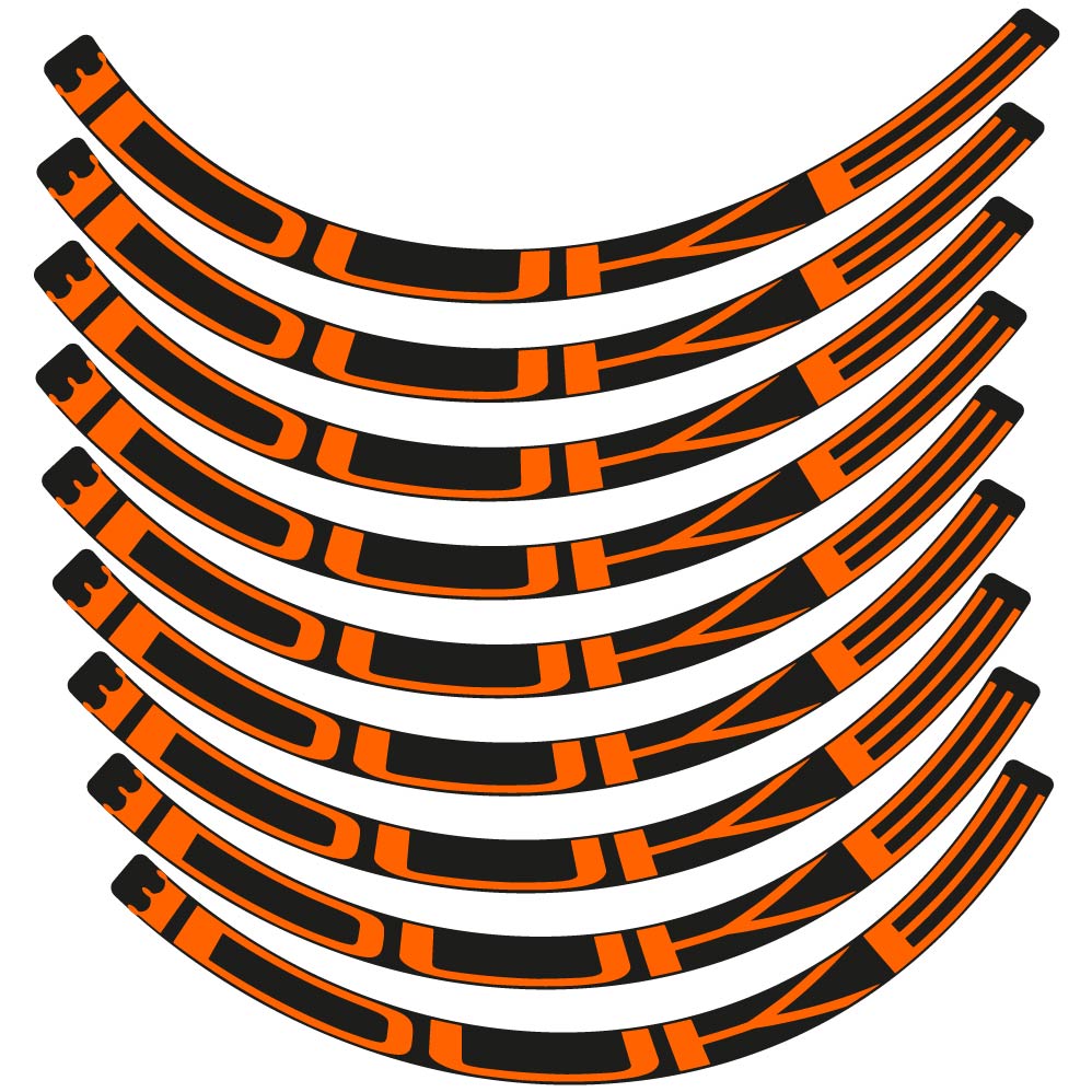 Decal Duke, MTB Wheel 29, bike sticker vinyl