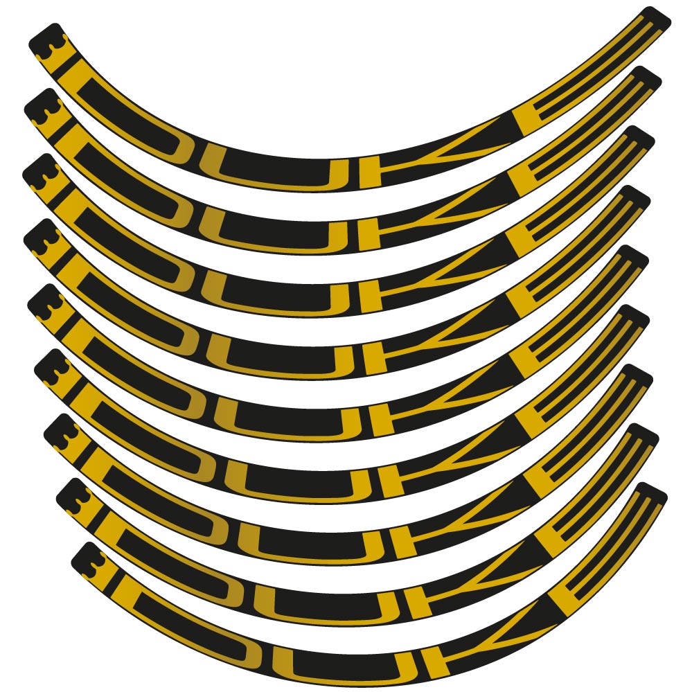 Decal Duke, MTB Wheel 29, bike sticker vinyl