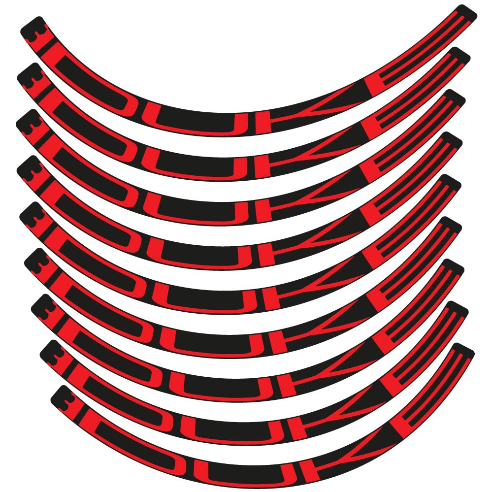 Decal Duke, MTB Wheel 29, bike sticker vinyl