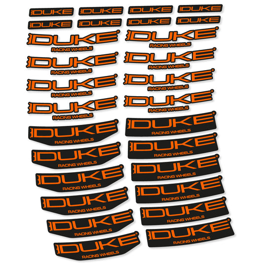 Orange decal for Duke Lucky Jack SLS3 MTB wheel 29" – bike sticker vinyl
