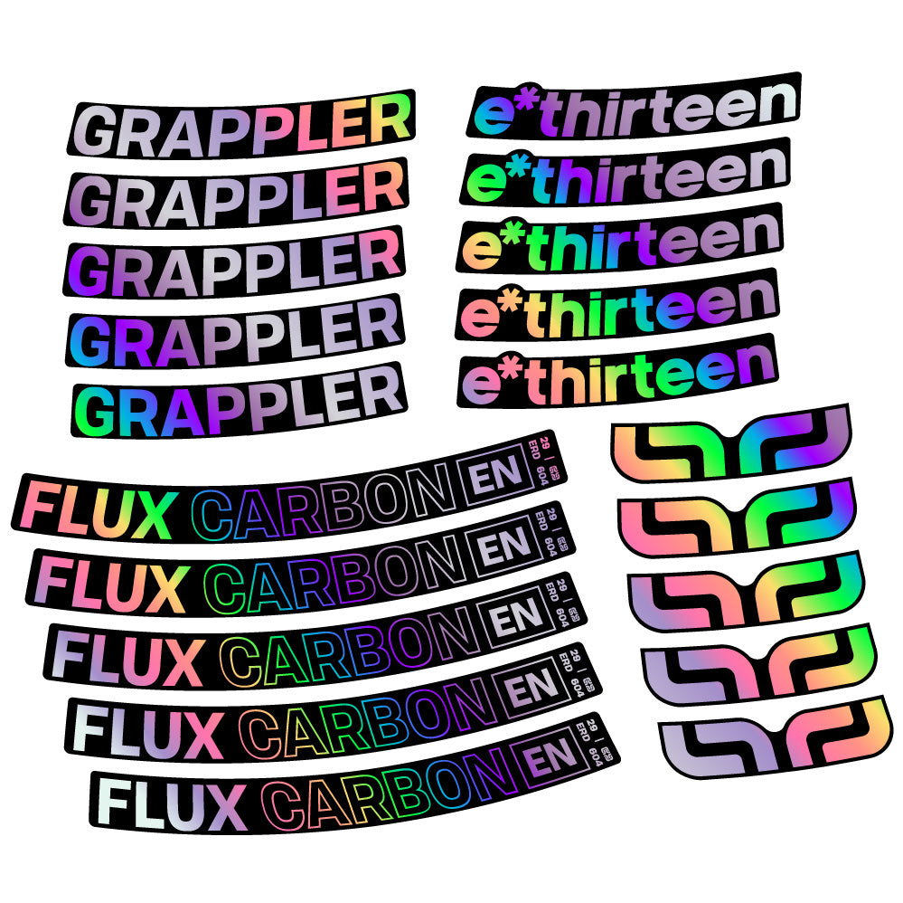 Aufkleber E-Thirteen Grappler Flux, MTB-Rad 29, Fahrradaufkleber Vinyl