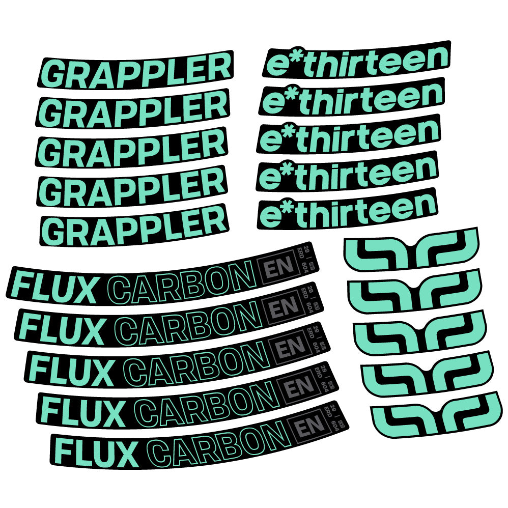 Aufkleber E-Thirteen Grappler Flux, MTB-Rad 29, Fahrradaufkleber Vinyl