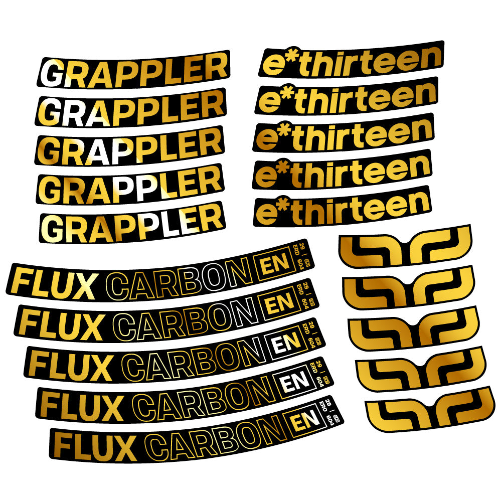 Aufkleber E-Thirteen Grappler Flux, MTB-Rad 29, Fahrradaufkleber Vinyl