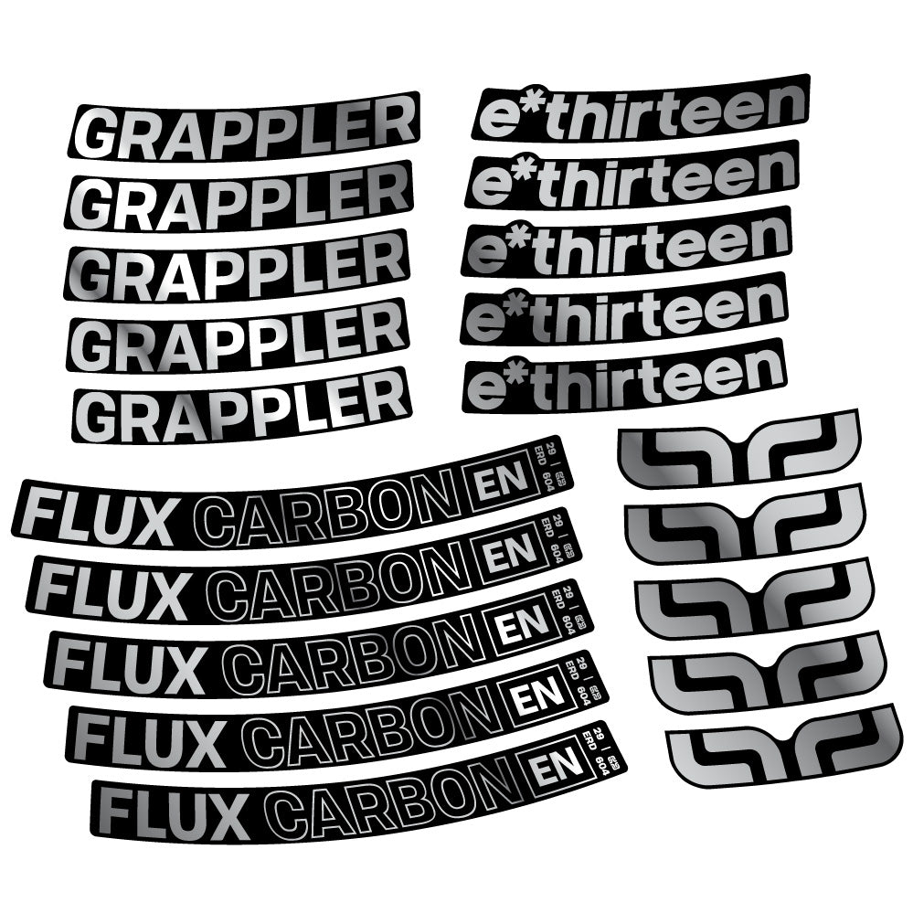 Aufkleber E-Thirteen Grappler Flux, MTB-Rad 29, Fahrradaufkleber Vinyl