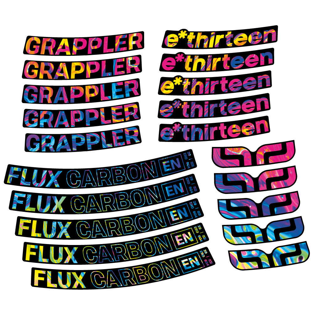 Aufkleber E-Thirteen Grappler Flux, MTB-Rad 29, Fahrradaufkleber Vinyl