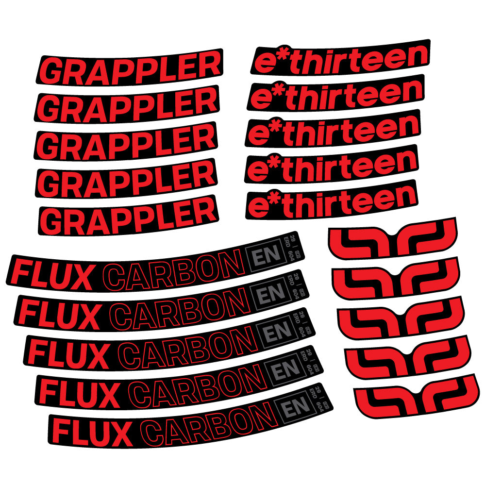 Aufkleber E-Thirteen Grappler Flux, MTB-Rad 29, Fahrradaufkleber Vinyl