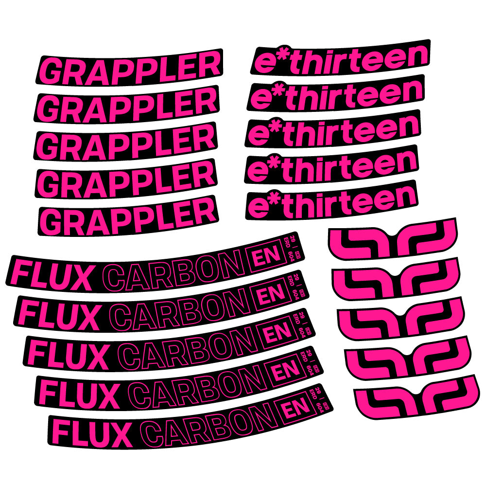 Aufkleber E-Thirteen Grappler Flux, MTB-Rad 29, Fahrradaufkleber Vinyl