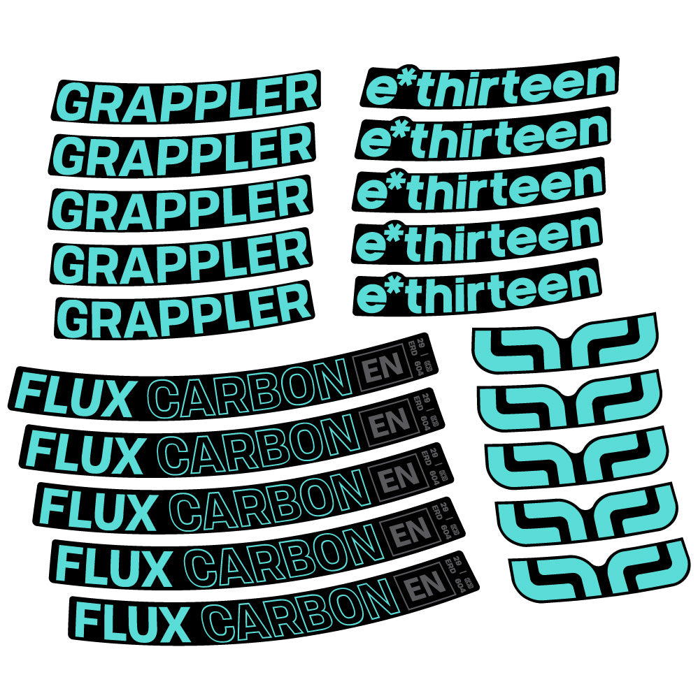 Aufkleber E-Thirteen Grappler Flux, MTB-Rad 29, Fahrradaufkleber Vinyl
